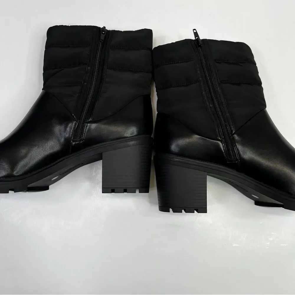 Alfani Belcalise lug sole puffer boots black - 10.5